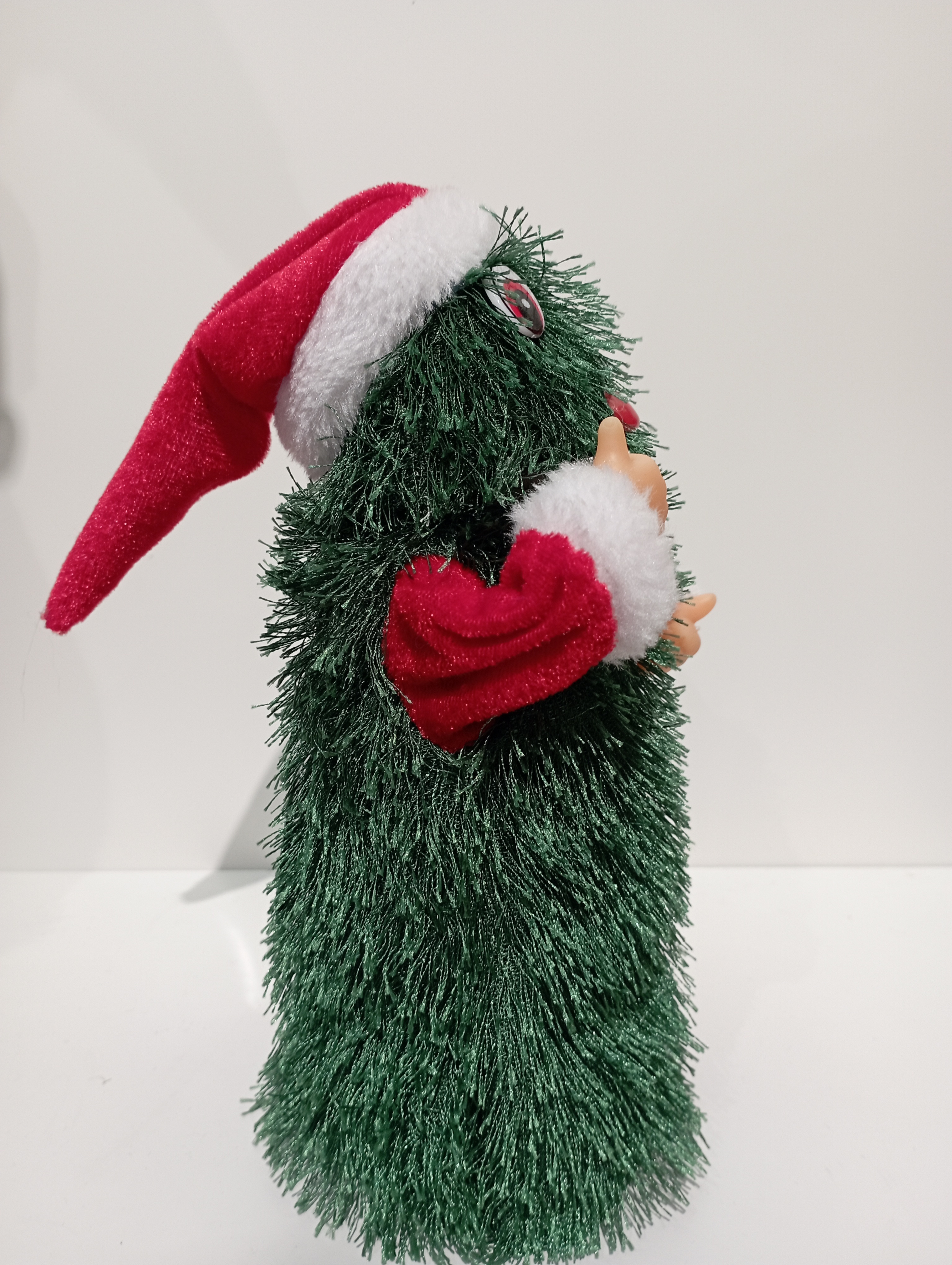 9123 Santa Claus Little Toy, rotating with music, fun Santa Claus tree, Christmas atmosphere decoration, plastic and fabric details Picture