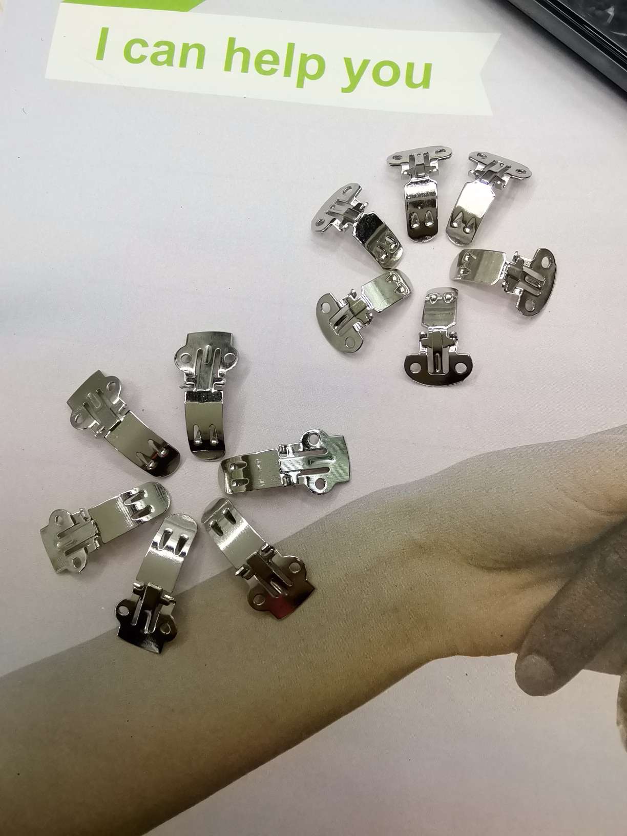 鞋夹/金属辅料配件/弹性折叠扣细节图