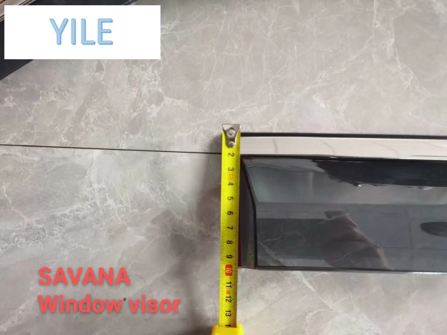 SAVANA Window visor for rain and sun protection detail image 3