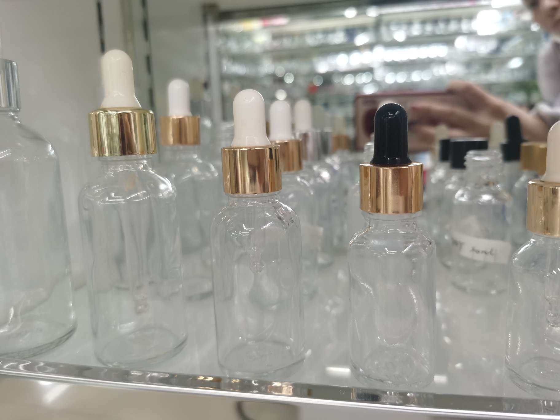 徐州厚德玻璃 5ml-10ml透明玻璃精油瓶 滴管瓶 化妆品分装瓶