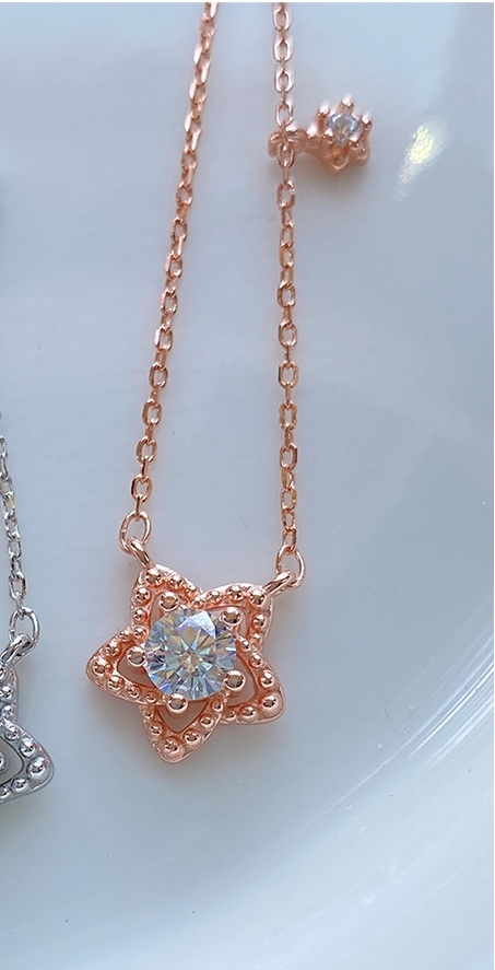 星星项链女轻奢小众设计感2023年新款五角星锁骨链女生礼物A