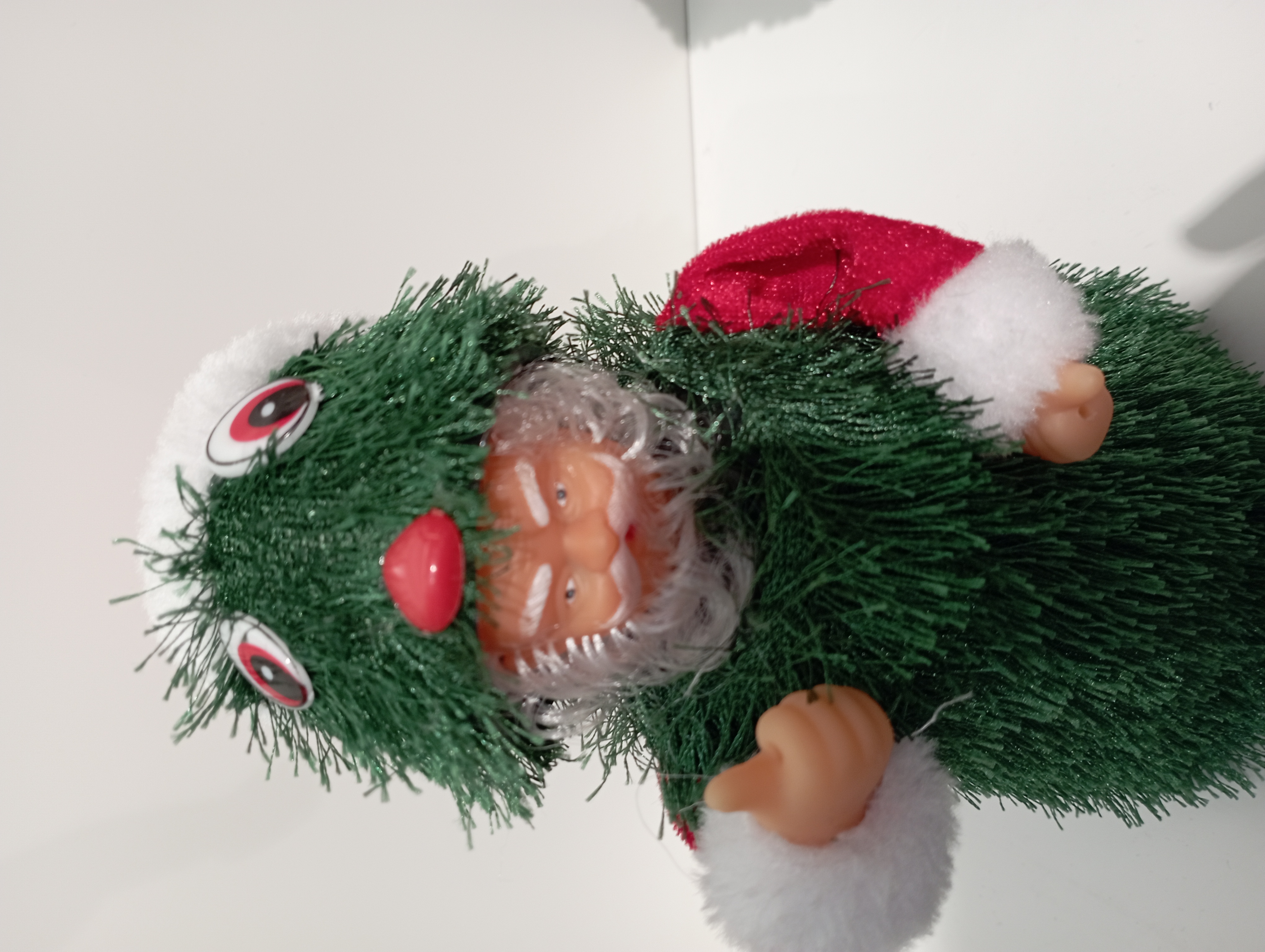 9123 Santa Claus Little Toy, rotating with music, fun Santa Claus tree, Christmas atmosphere decoration, plastic and fabric Item Picture