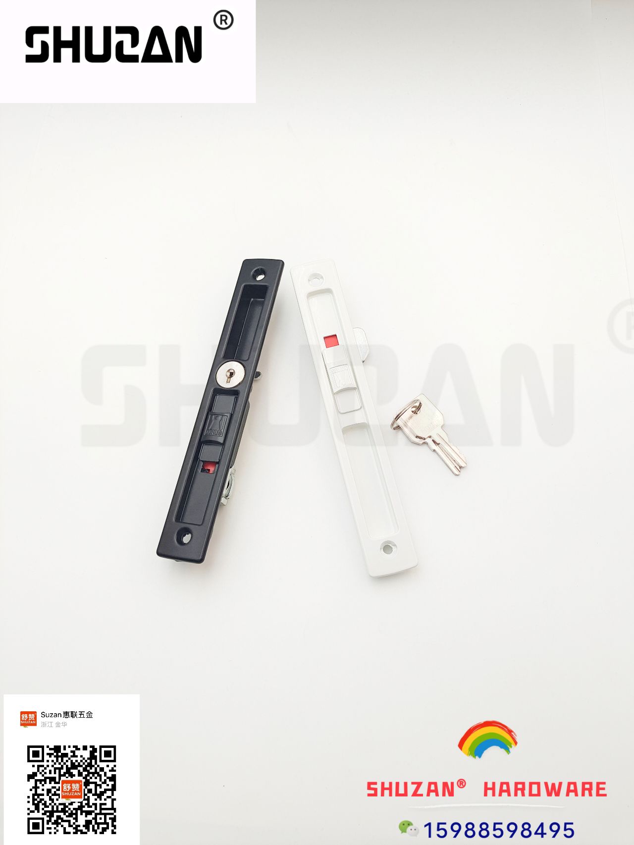 Shuzan customizable hydraulic hinges with high-strength door lock cores are available as office wardrobe single-lock accessories