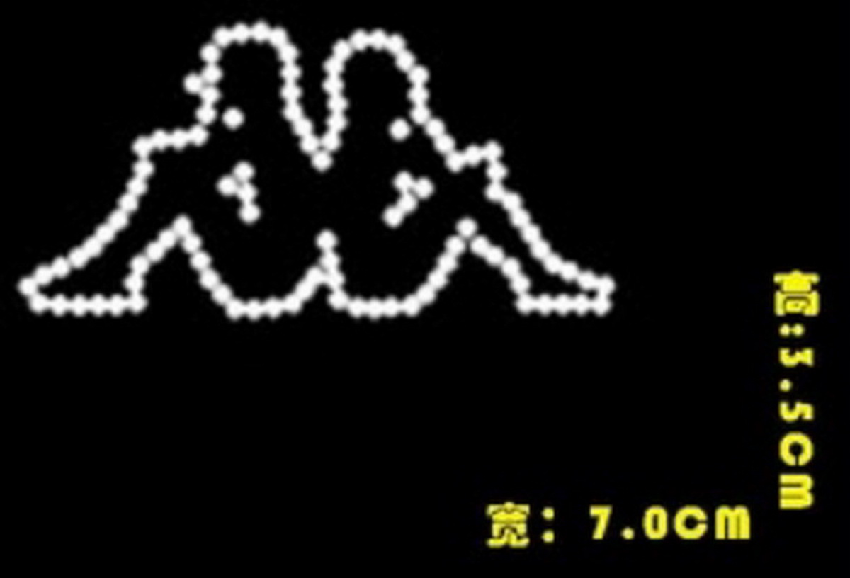 烫钻图案批发/卡通图白底实物图