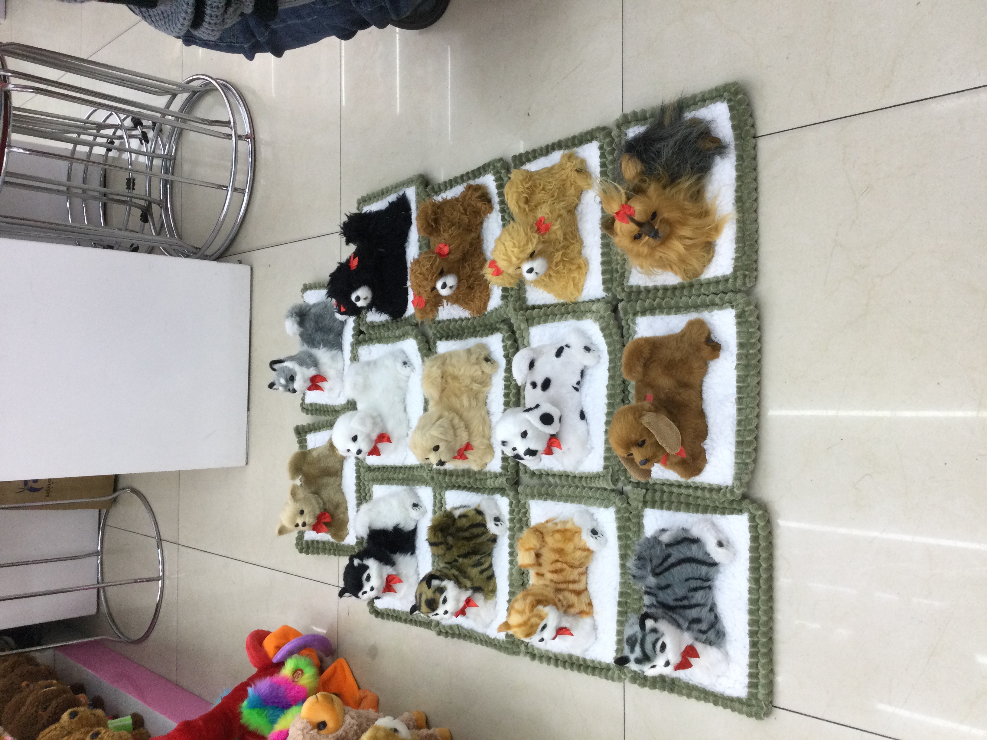 仿真叫声竹炭材质实用可爱温馨抚摸小动物模样精致细节情侣礼物儿童玩具温暖收藏弹簧狗猫礼物