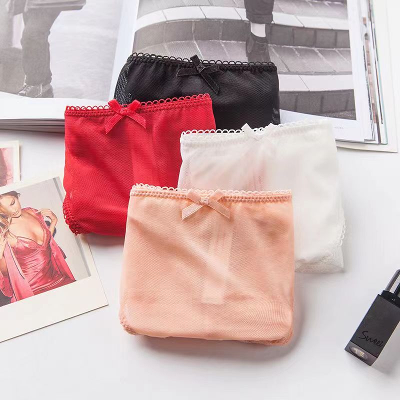 The Mystery of the Magic Box: Seductive, transparent, low-waisted, cut-out, ultra-thin, comfortable lace underwear for ladies details Picture