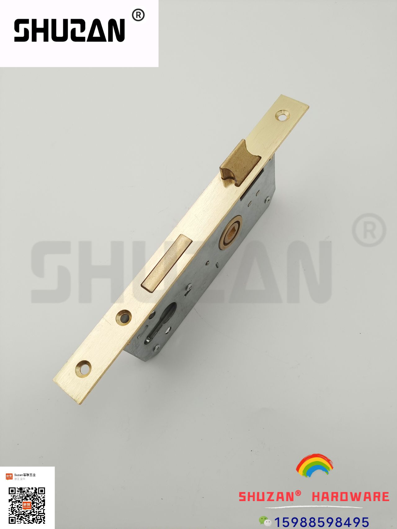 Shuzan brand stainless steel anti-theft lock, lock body, lock tongue, lock accessories, door handle, door lock core, lock buckle, fastening, hydraulic hinge, special for wooden doors Specification image