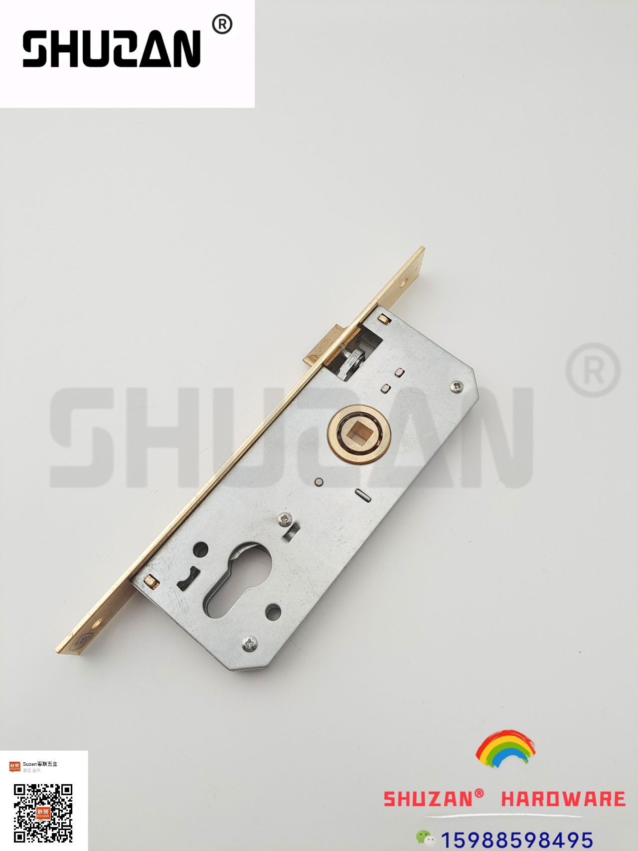 Shuzan brand stainless steel anti-theft lock, lock body, lock tongue, lock accessories, door handle, door lock core, lock buckle, fastening, hydraulic hinge, special for wooden doors Item Picture