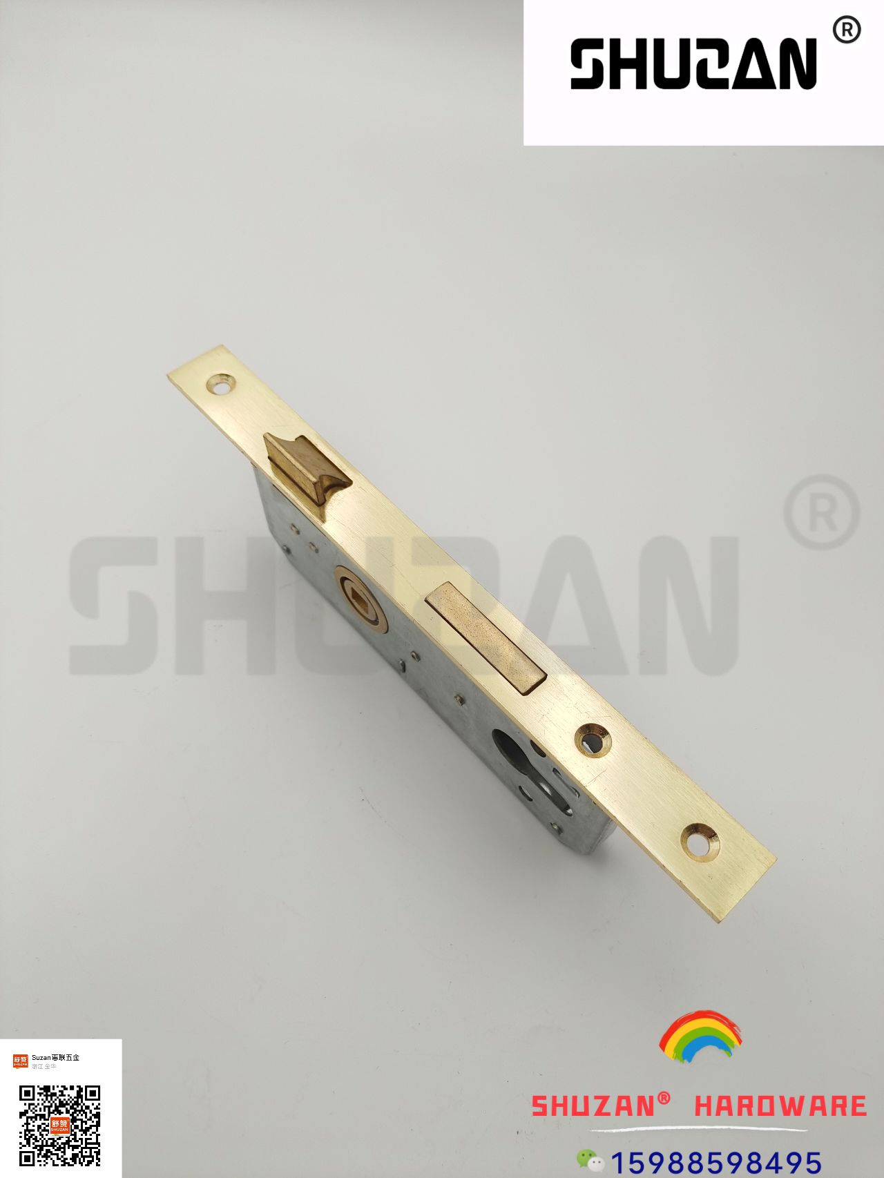 Shuzan brand stainless steel anti-theft lock, lock body, lock tongue, lock accessories, door handle, door lock core, lock buckle, fastening, hydraulic hinge, special for wooden doors details Picture
