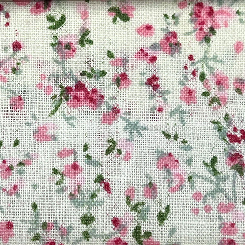 All-cotton plain weave small floral print country-style printed fabric, fresh and light fabric, DIY handmade accessories, decorative shoes and hats undefined