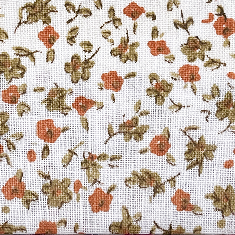 All-cotton plain weave flower printed fabric, fresh and light fabric, handcrafted patchwork, DIY accessories, decorative shoes, hats and bags Item Picture
