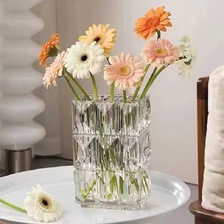   创意简约水晶玻璃花瓶  水养插花 玻璃花瓶 透明玻璃客厅装饰摆件  200LS10