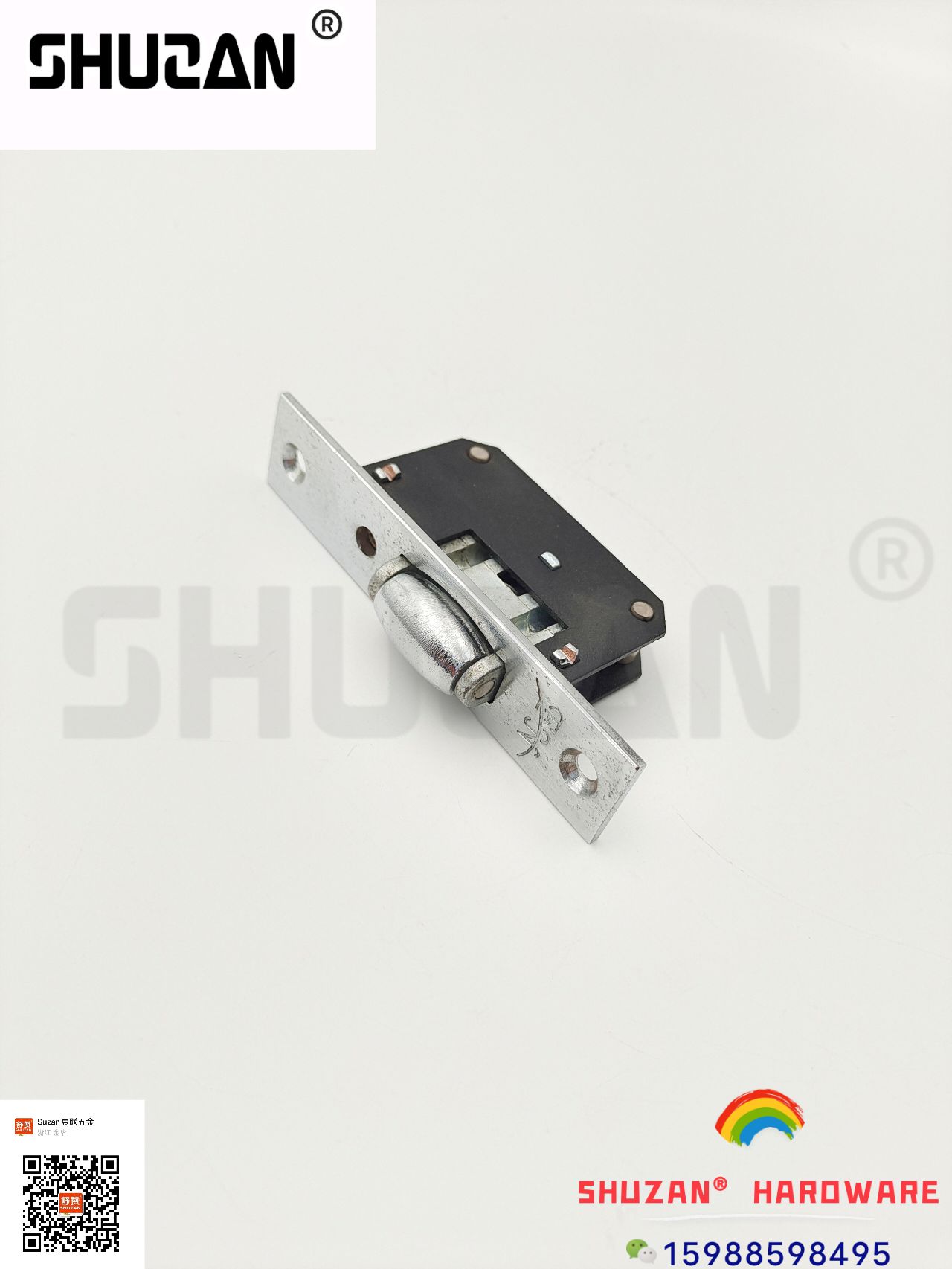 Shuzan reinforced anti-theft door lock accessories: stainless steel galvanized lock body, door lock core, door handle, hydraulic hinge, lock buckle, fastening specifications are complete Specification image