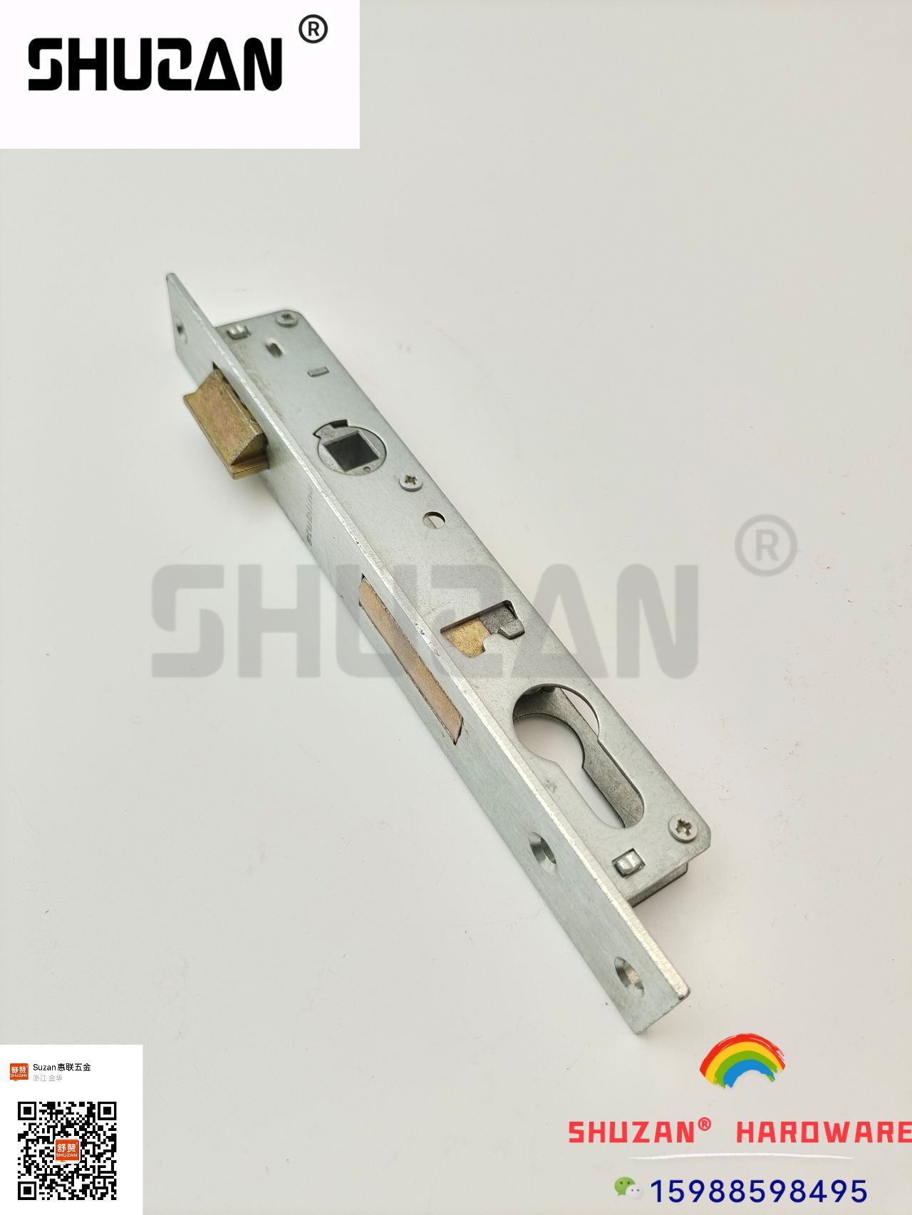 Shuzan stainless steel anti-theft lock accessories: door handle, door lock core, lock buckle fastening, hydraulic hinge reinforcement, anti-theft door lock details Picture