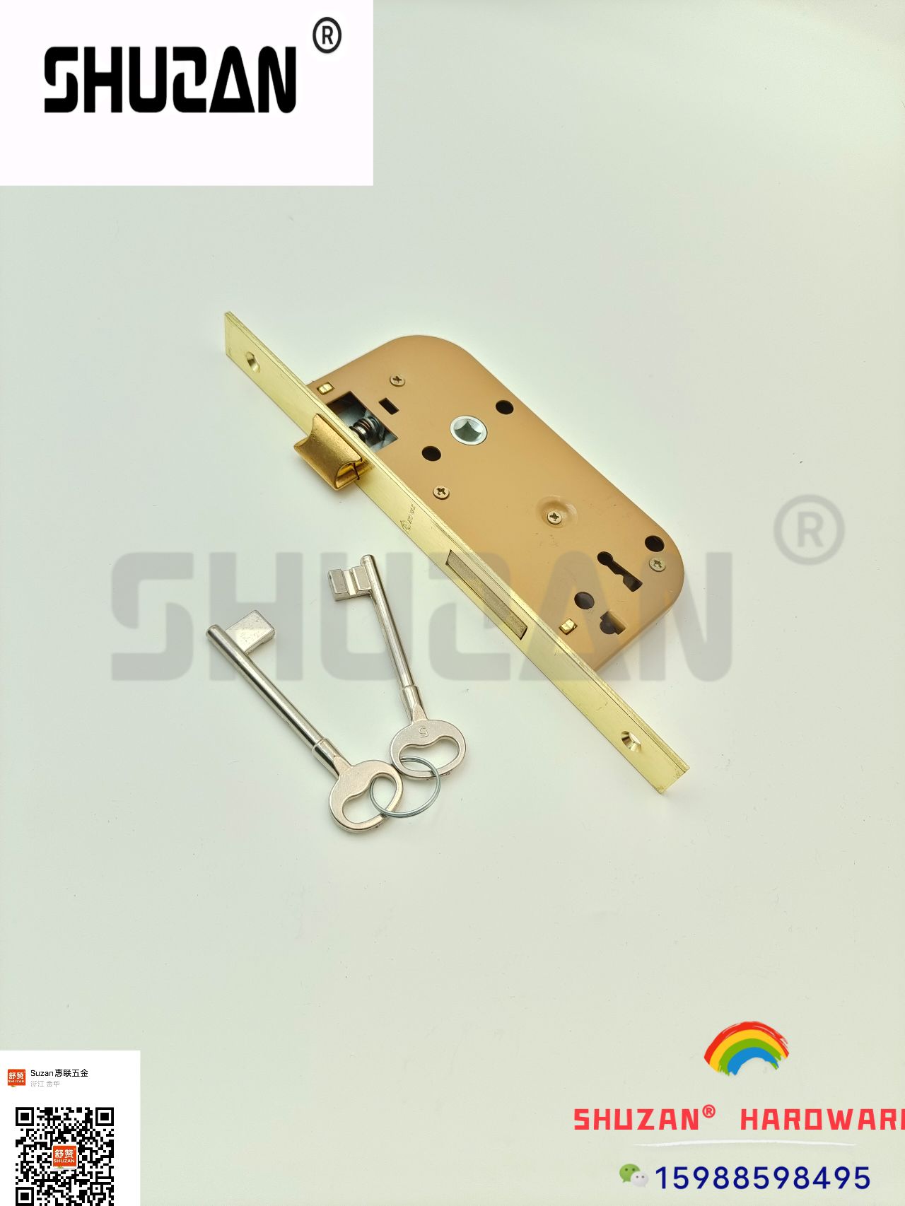 Shuzan oro cerradura antirrobo accesorios combinación de acero inoxidable cerradura de puerta reforzada manilla de núcleo cerradura de bisagra hidráulica cerradura de cierre cerradura de seguridad especial