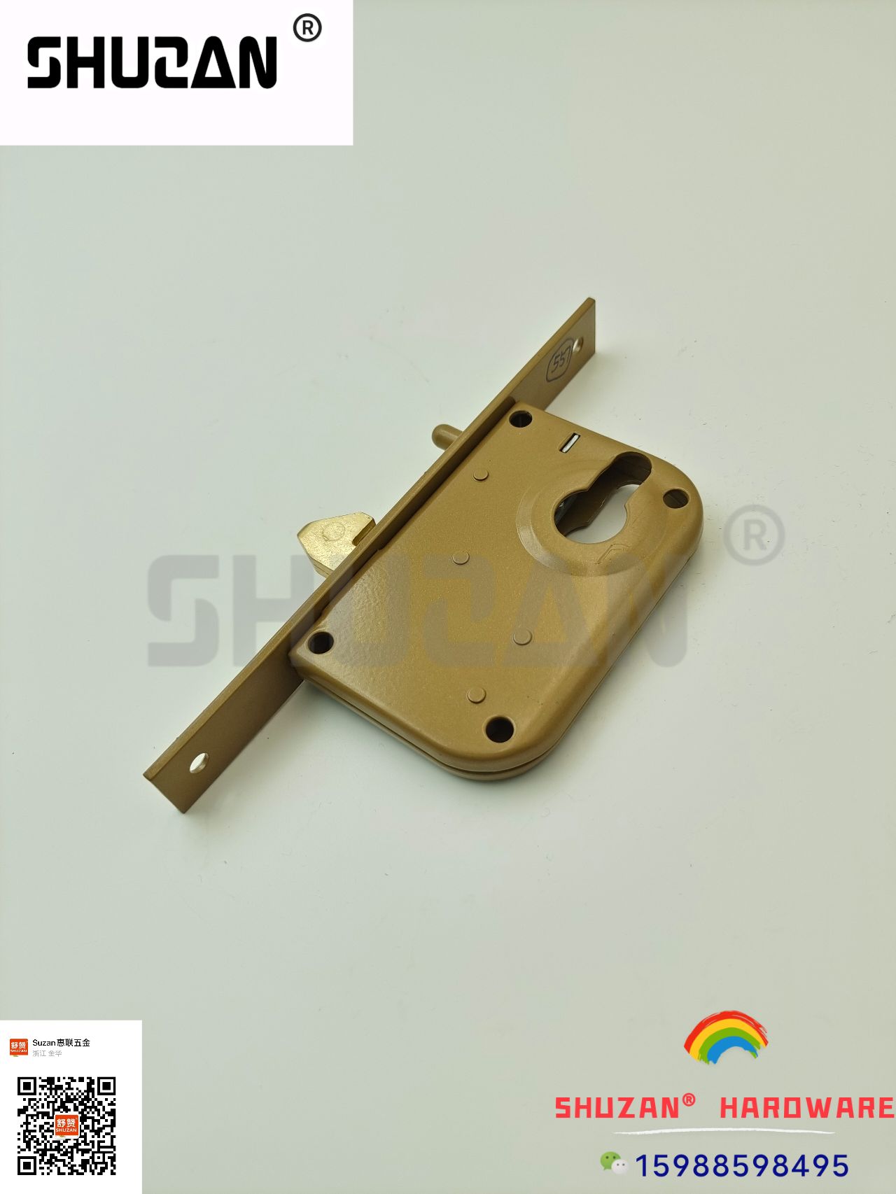 Shuzan Factory direct sales of stainless steel anti-theft door lock cores, lock accessories, reinforced door lock buckles, essential for secure anti-theft Specification image
