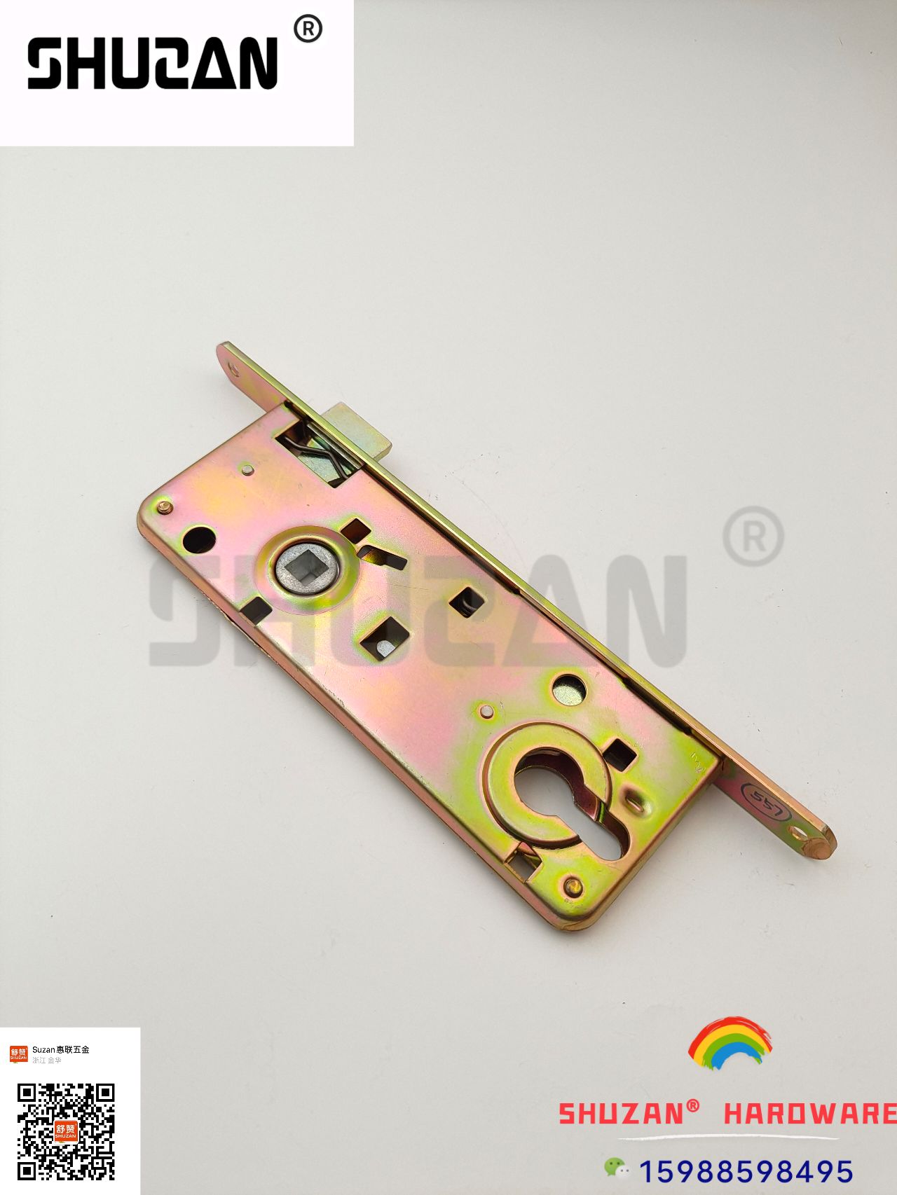 Shuzan galvanized reinforced anti-theft lock accessories: door handle, door lock core, lock buckle fastening, hydraulic hinge, stainless steel material, complete specifications Specification image