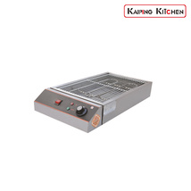 GX-0308电热烧烤炉型号：280功率：3kw 烧烤架尺寸：46x28。5cm 尺寸：60x33x11cm