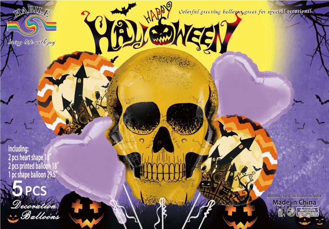 Halloween aluminum foil balloons