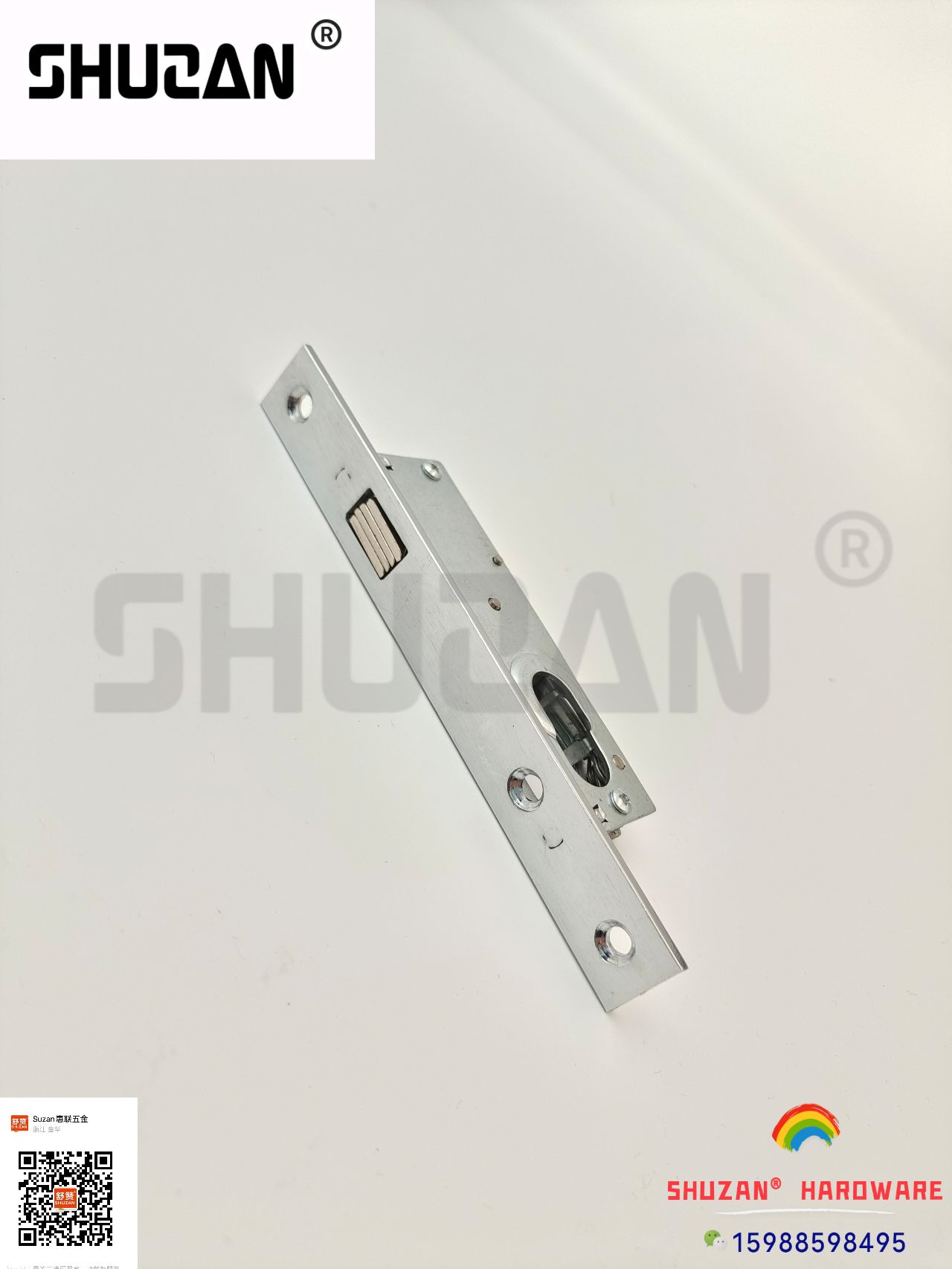 Shuzan reinforced stainless steel anti-theft door lock, door handle, door lock core, hydraulic hinge, lock buckle, fastening, hardware accessories, lock body galvanized Specification image