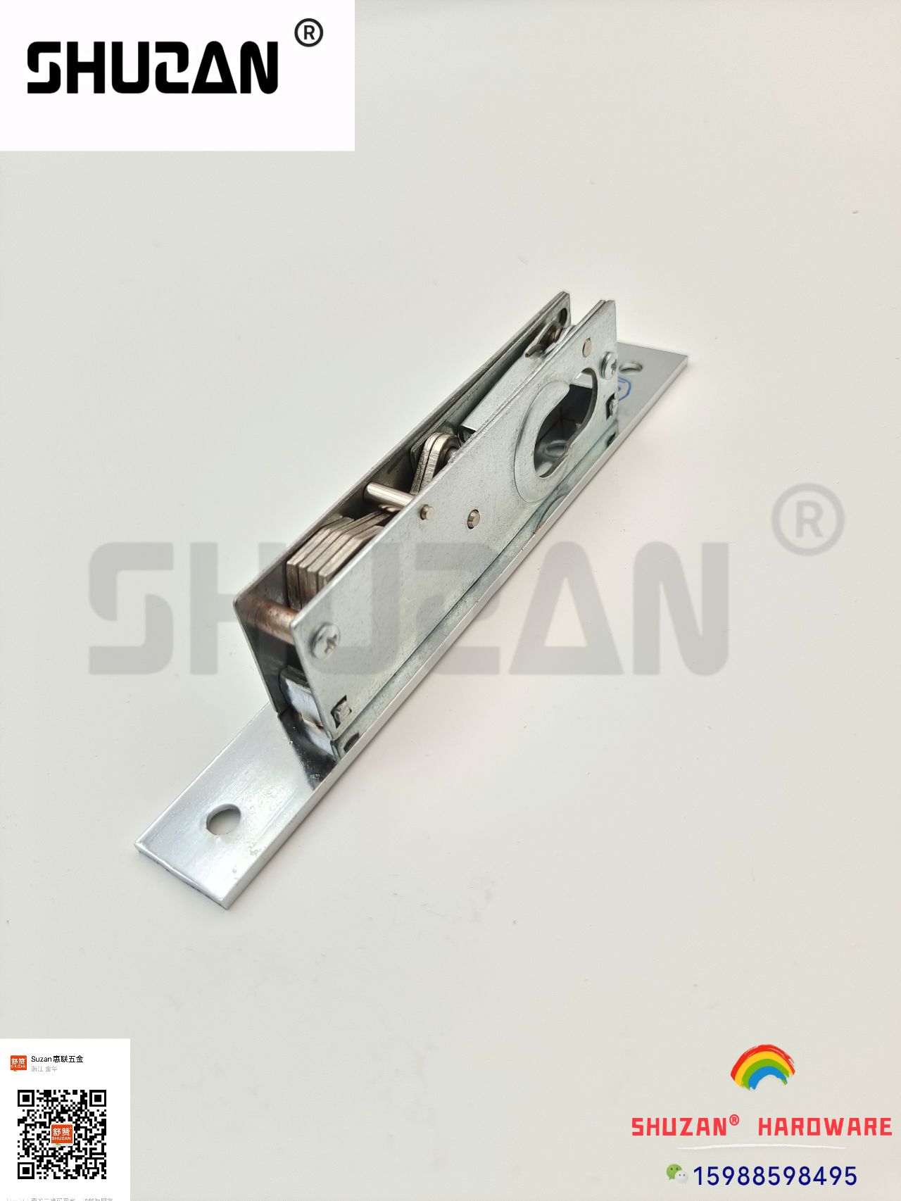 Shuzan reinforced stainless steel anti-theft door lock, door handle, door lock core, hydraulic hinge, lock buckle, fastening, hardware accessories, lock body galvanized details Picture