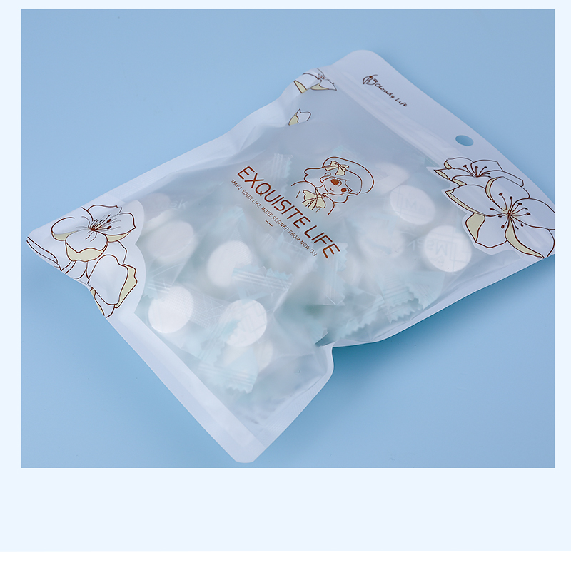 50 pieces of mask in a bag + a small bowl of disposable compressed mask sheet for travel. detail image 9