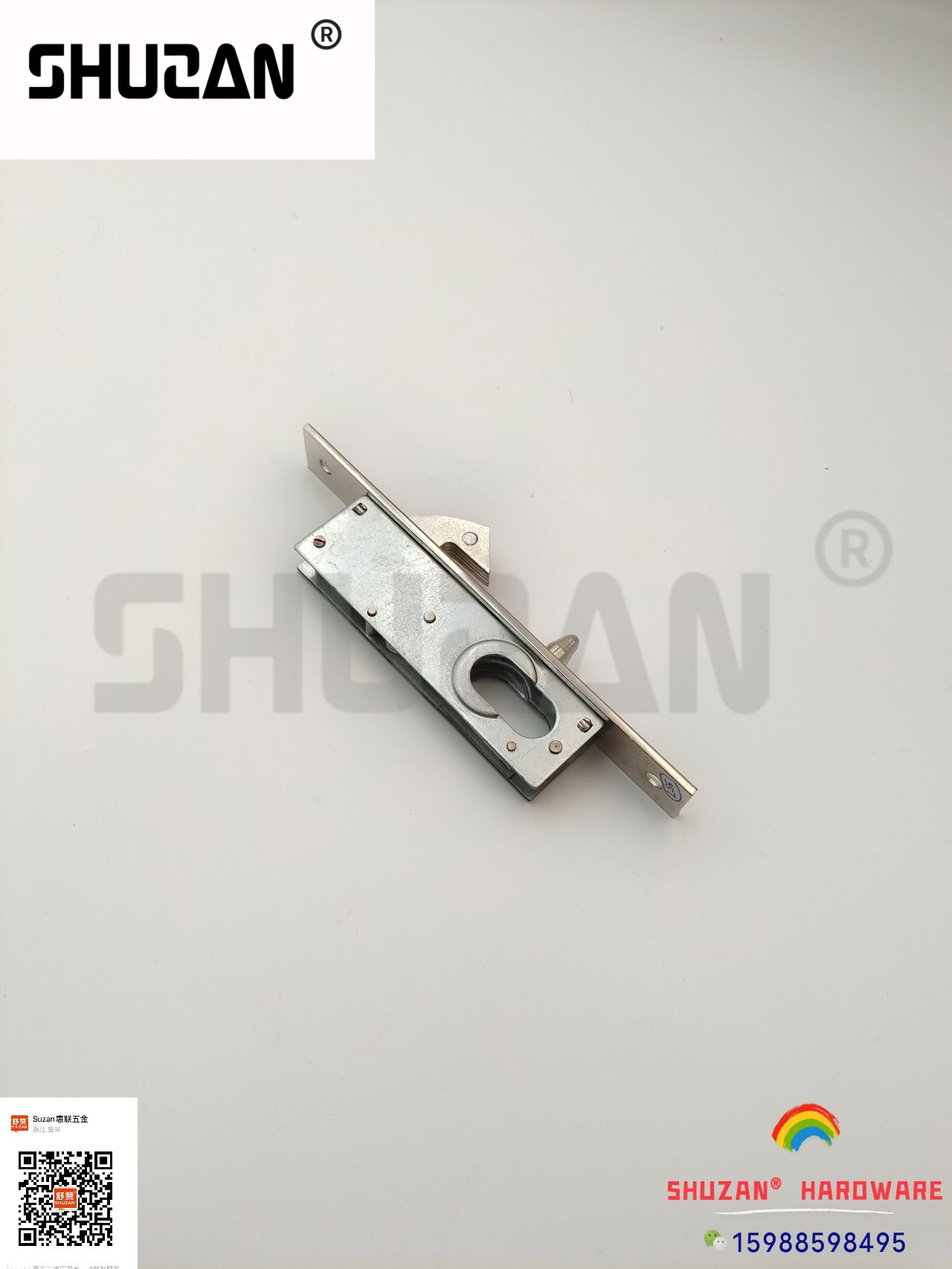 Shuzan reinforced stainless steel anti-theft door lock, door handle, door lock core, hydraulic hinge, lock buckle, fastening, hardware accessories, lock body galvanized Item Picture