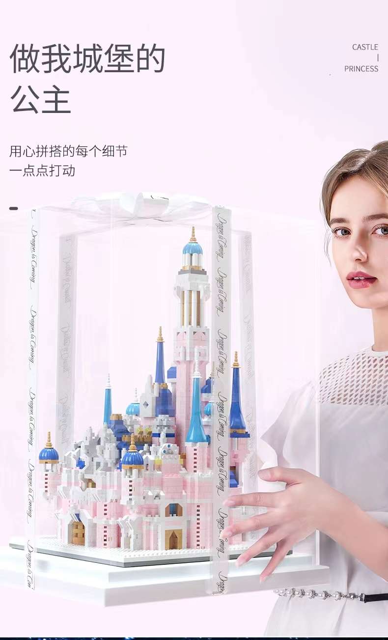 Disney Princess Castle Building Block Toys for Girls Series - High-Difficulty Giant Type for Girls 2023 New Product