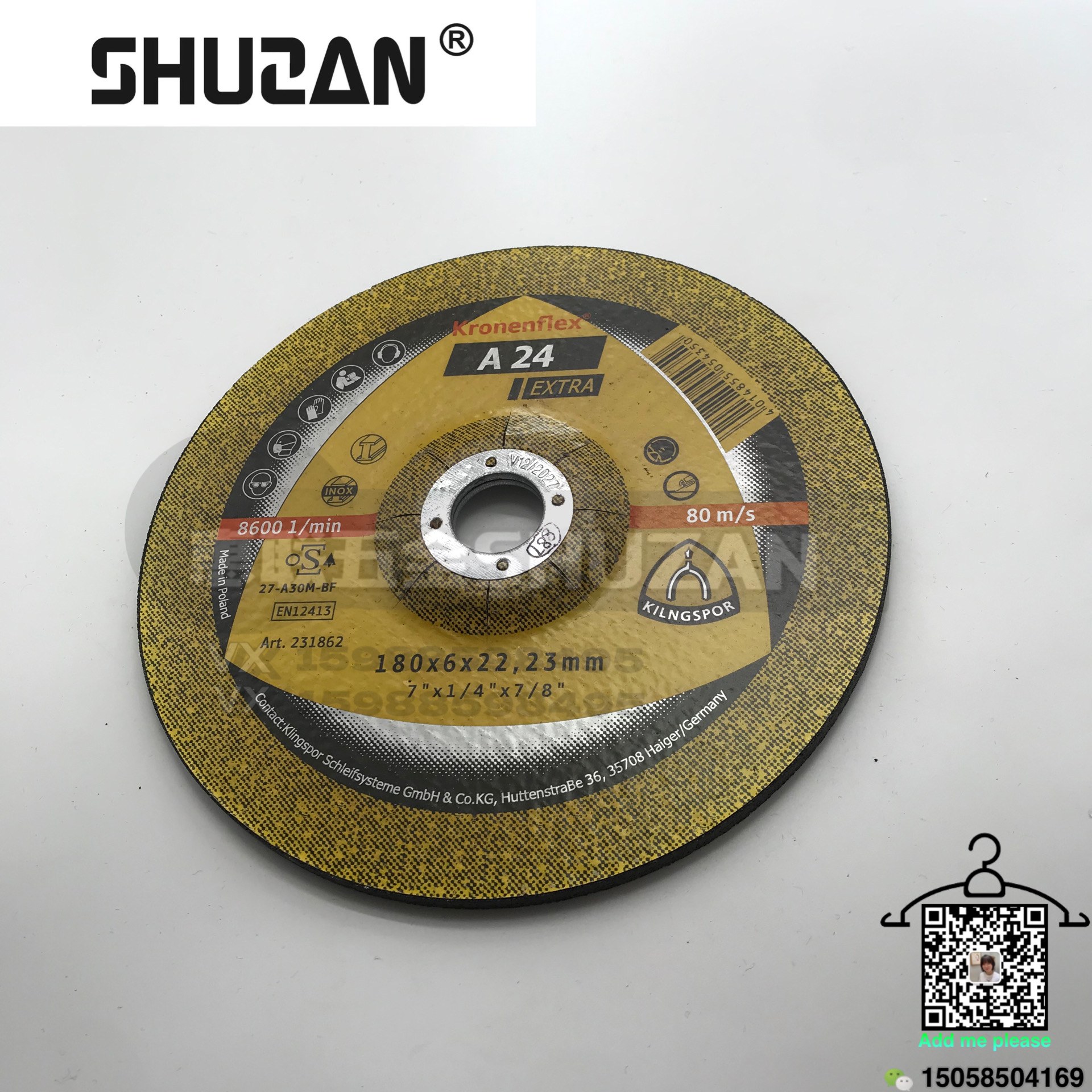 Resin cutting discs of Shuzan in multiple specifications are sold directly by the factory with high quality and high hardness