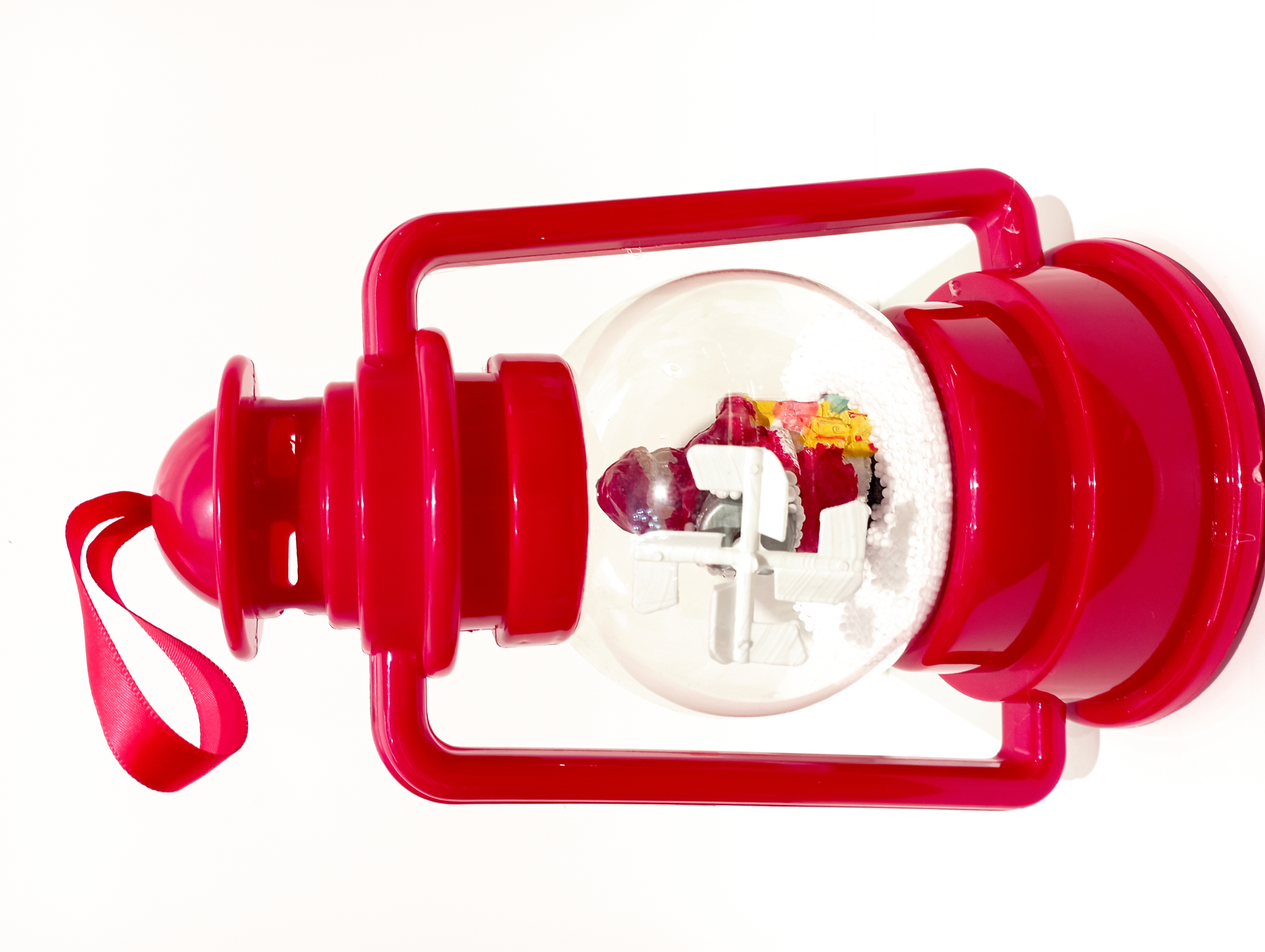 Christmas hand-held small lantern, Christmas decorative strip, music snowfall, battery-powered Christmas-themed atmosphere scene arrangement lighting fixtures, 9123 Christmas ornaments, plastic Specification image