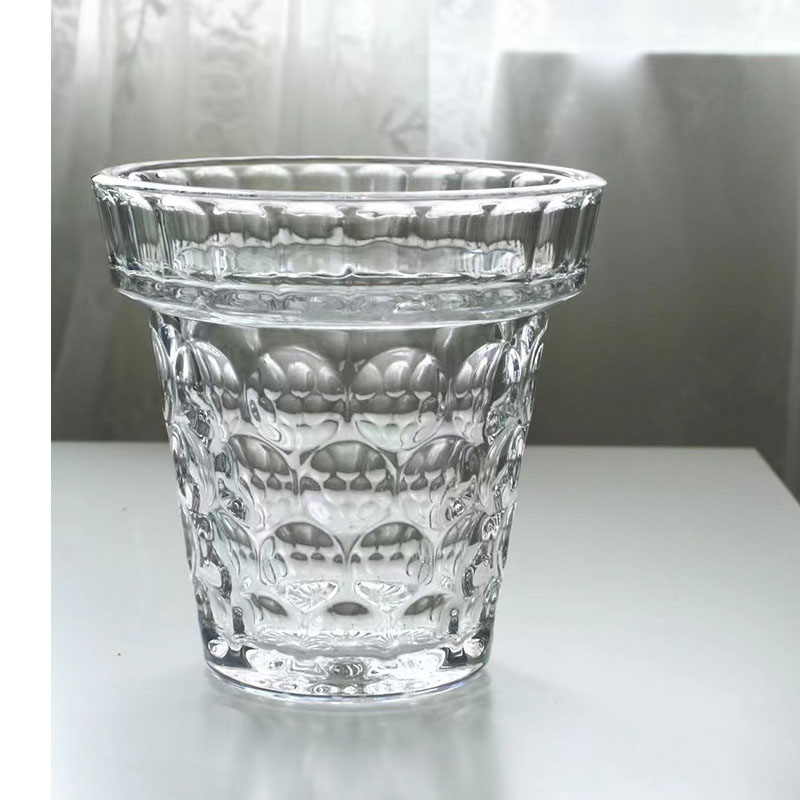 Yuxing's 2023 new thickened crystal glass vases for flowers, succulents, pothos potted plants, indoor living room and kitchen ice buckets, creative decoration handicrafts and ornaments Application Scenario