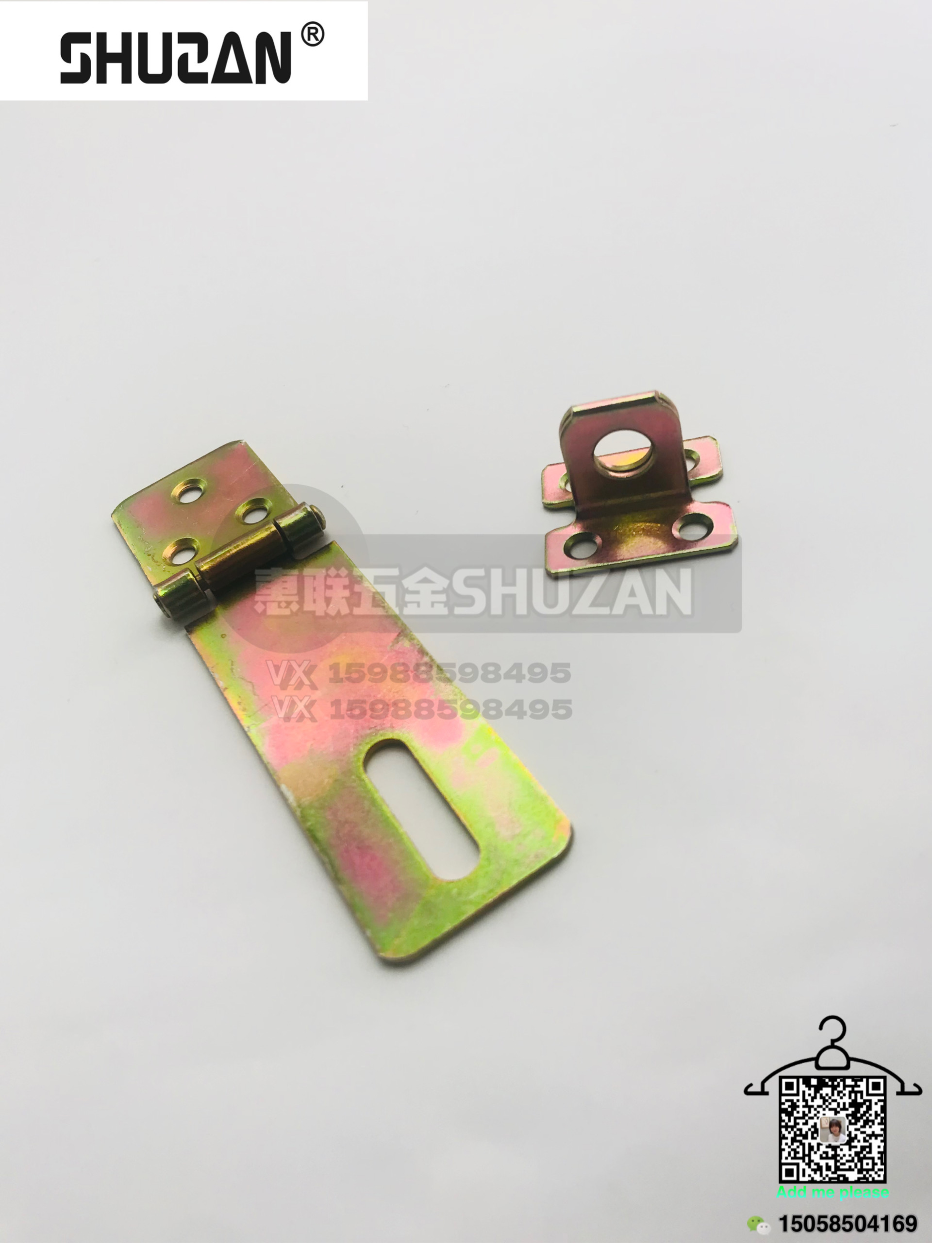 Shuzan hardware box buckle, lock plate, button surface galvanized lock buckle, high quality details Picture