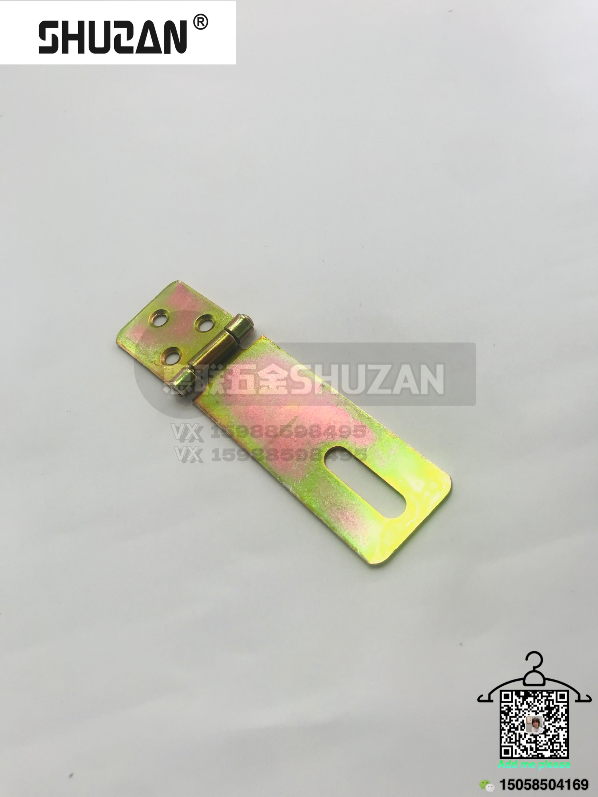Shuzan hardware box buckle, lock plate, button surface galvanized lock buckle, high quality Specification image