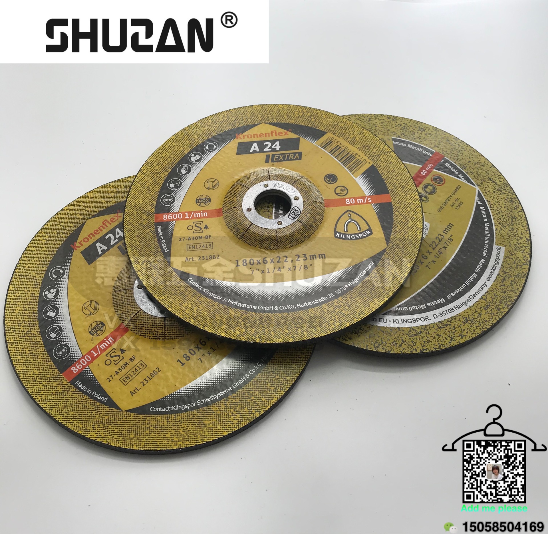 Resin cutting discs of Shuzan in multiple specifications are sold directly by the factory with high quality and high hardness Specification image