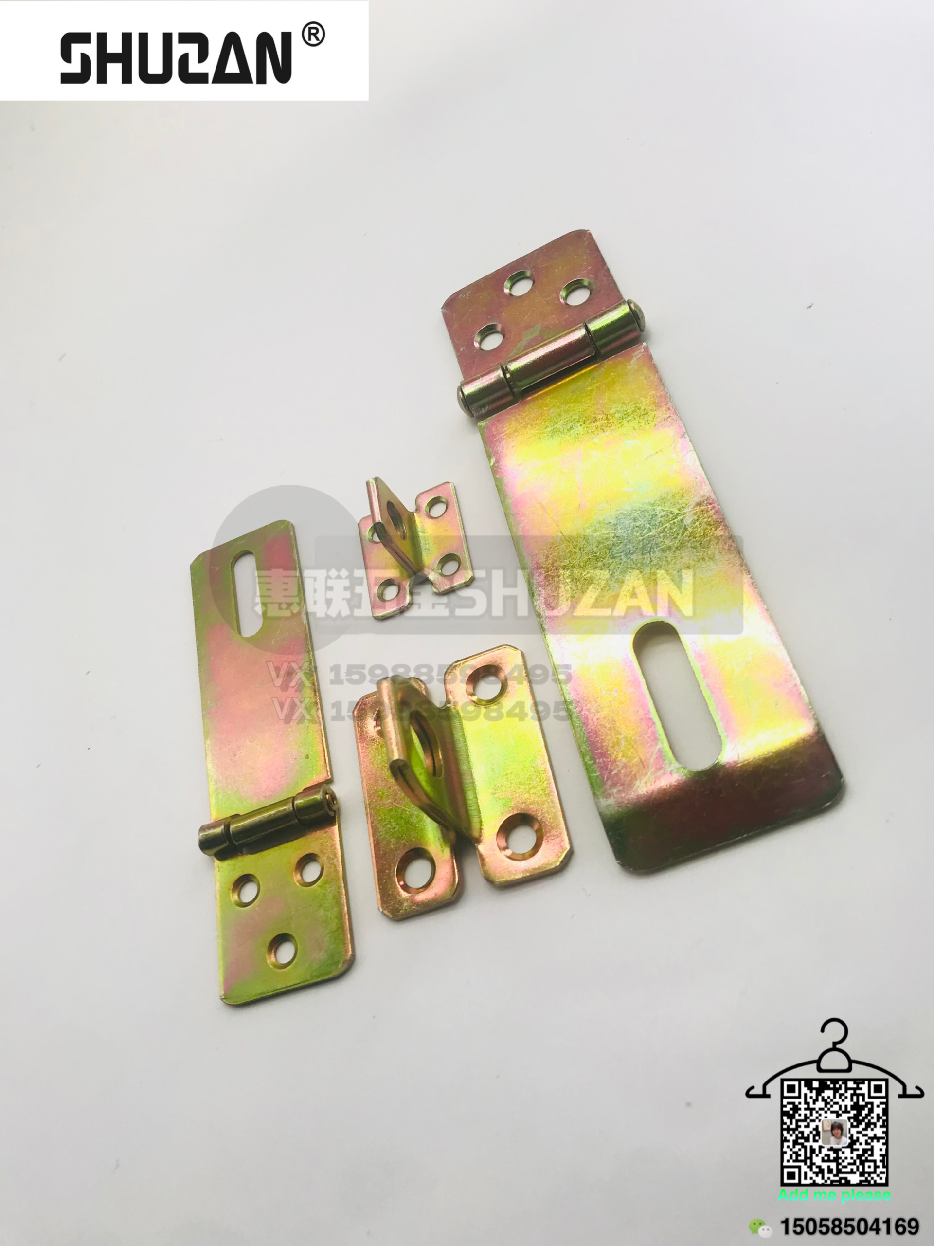 Shuzan hardware box buckle, lock plate, button surface galvanized lock buckle, high quality Item Picture