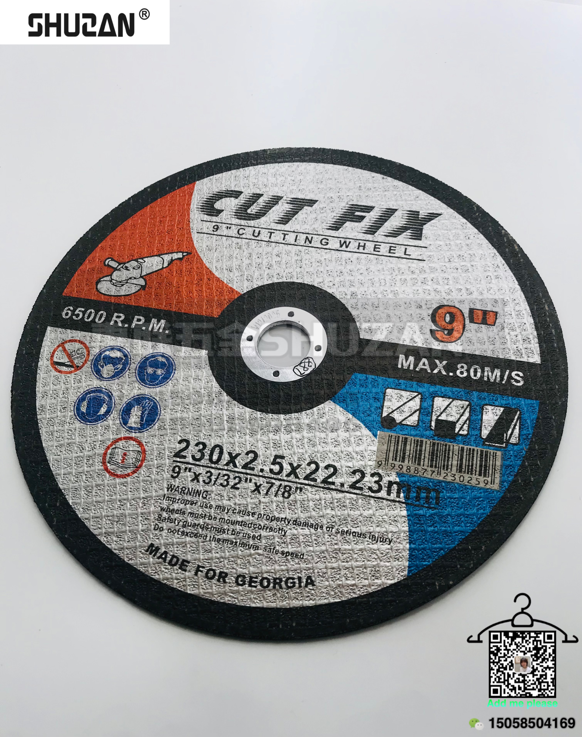 Special cutting discs for hardware accessories cutting machines come in a variety of classic styles and specifications with high hardness
