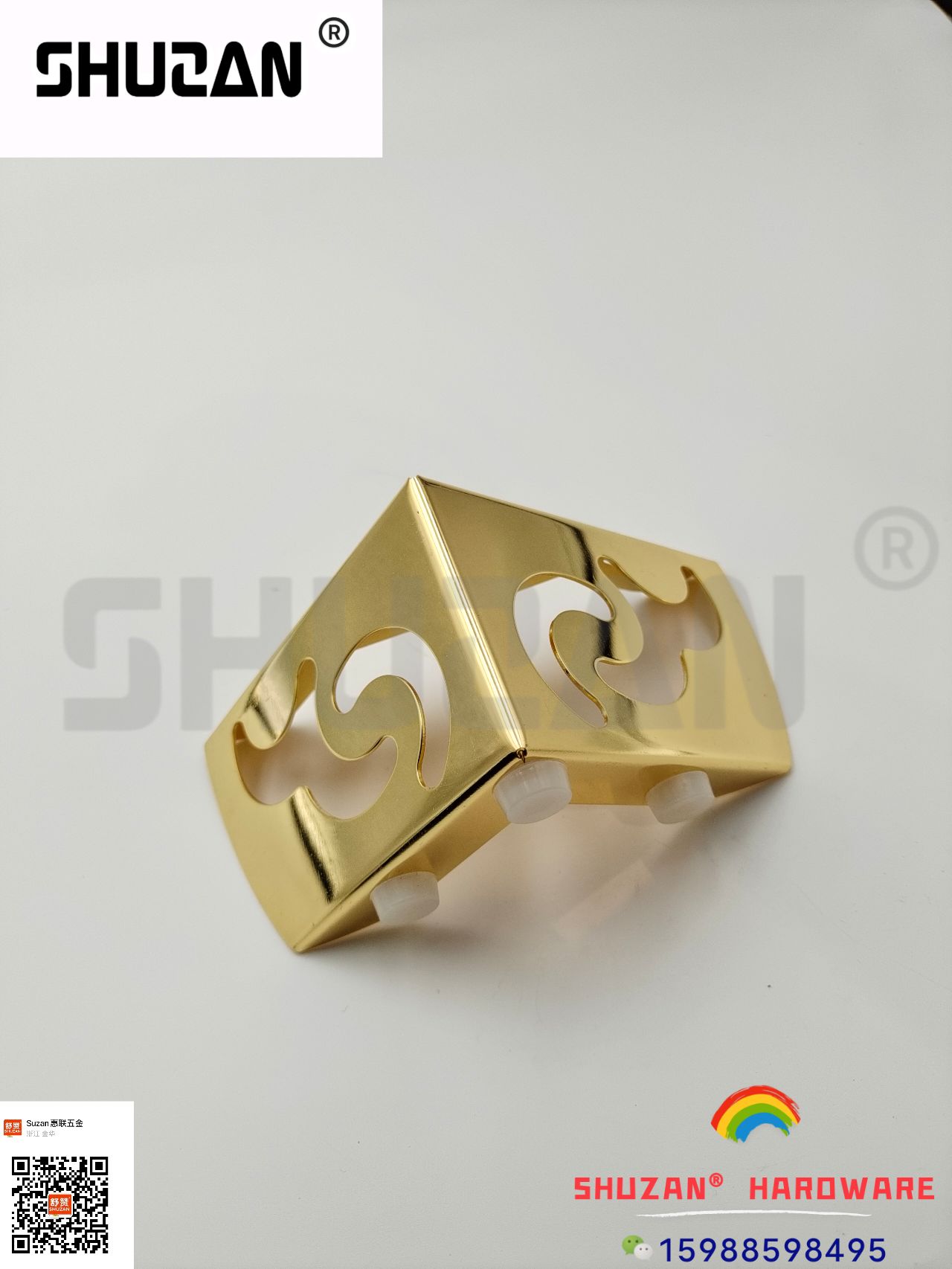 Golden patterned furniture accessories from Shuzan are of high quality and exclusively for export, durable and sturdy Specification image