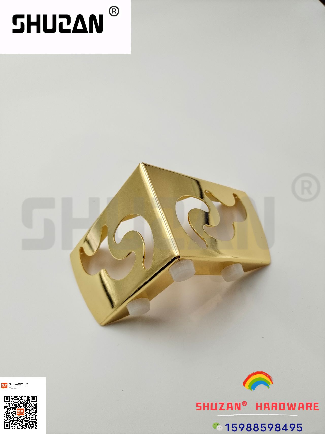 Golden patterned furniture accessories from Shuzan are of high quality and exclusively for export, durable and sturdy Application Scenario