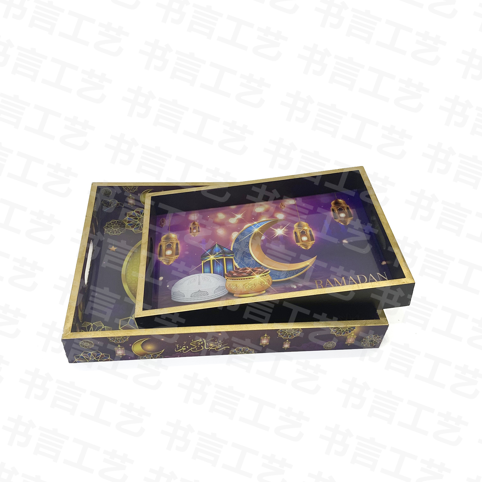 托盘/水果盘/斋月托盘白底实物图