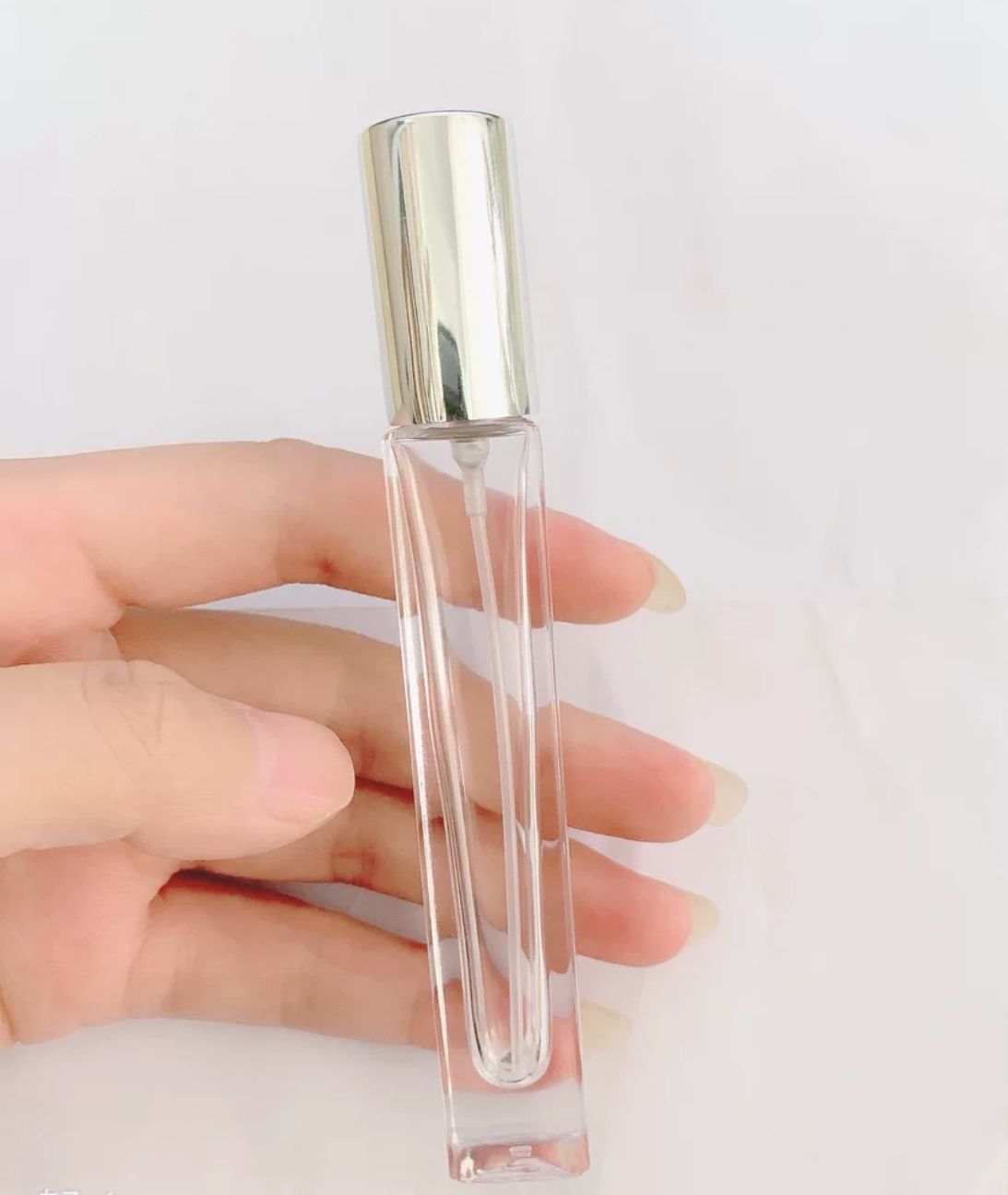 厚德玻璃  10ml.透明四方玻璃香水瓶 分装瓶 滚珠瓶