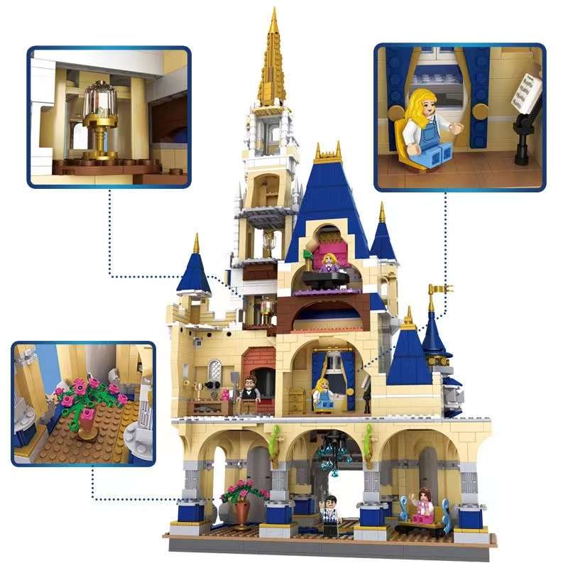 恒三和31004奇幻乐园梦幻公主城堡建筑街景 大型拼装女孩礼物玩具详情图7
