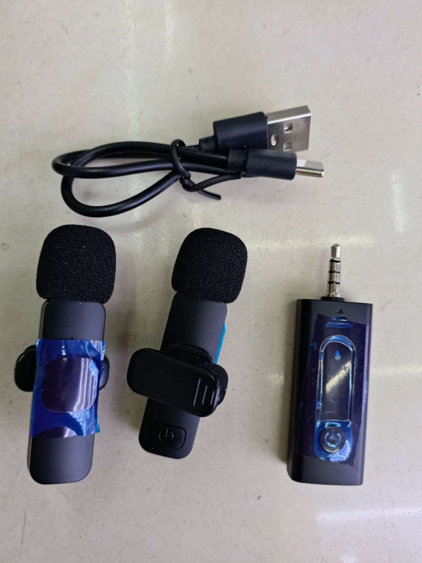 K35单唛一拖一 双唛一拖二 领夹麦克风 单麦克风 双麦克风详情图13