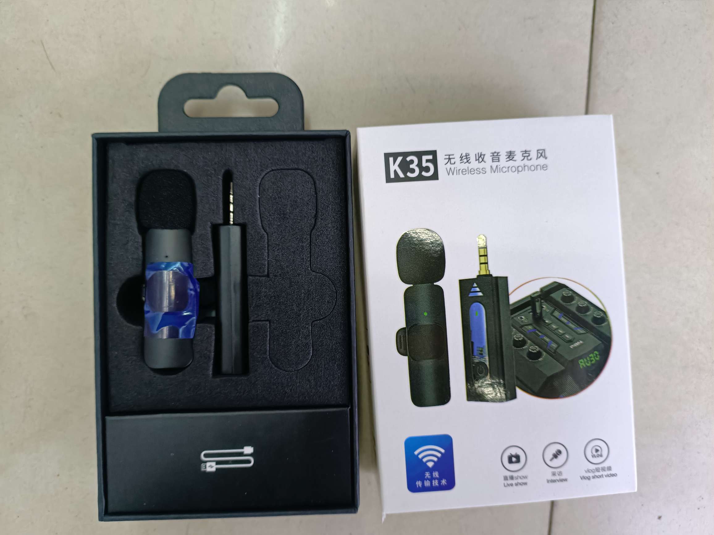 领夹麦克风/单麦克风/双麦克风产品图