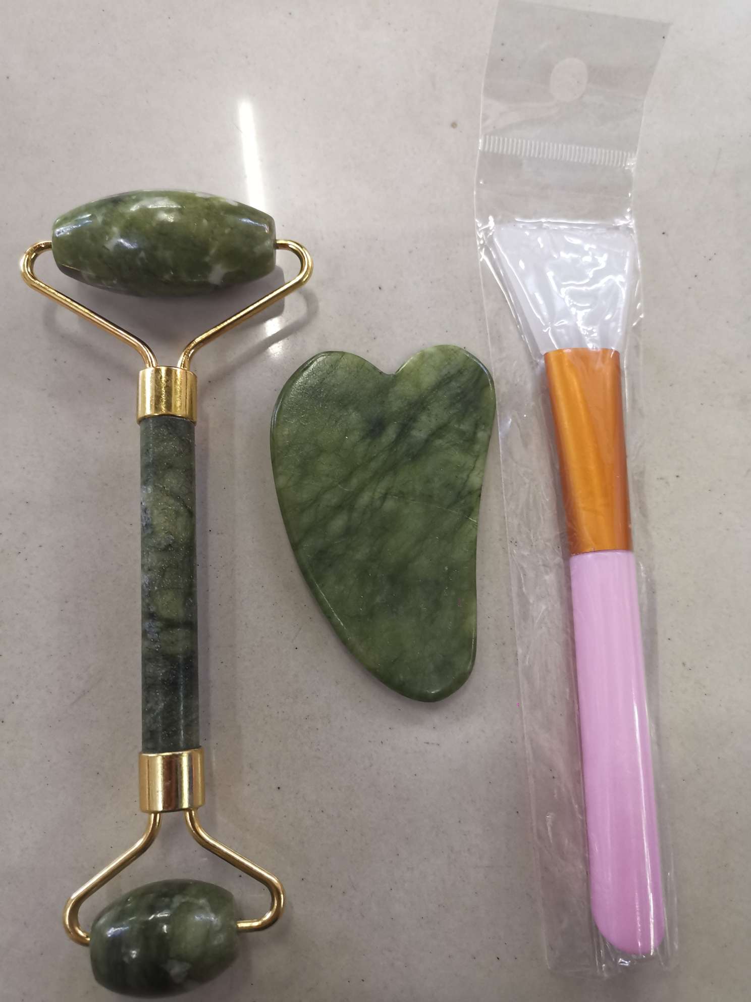 Facial roller massager, V-face gua sha board, double roller eye lifting package tool, slimming face wonder, beauty salon