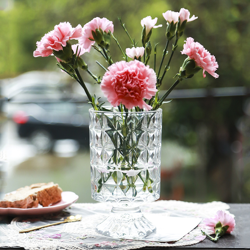 Yuxing 2023 New BT series Italian-style crystal glass Vase handicrafts for living room, office, hotel and home decoration vase ornaments, pen holder crystal glass vase details Picture