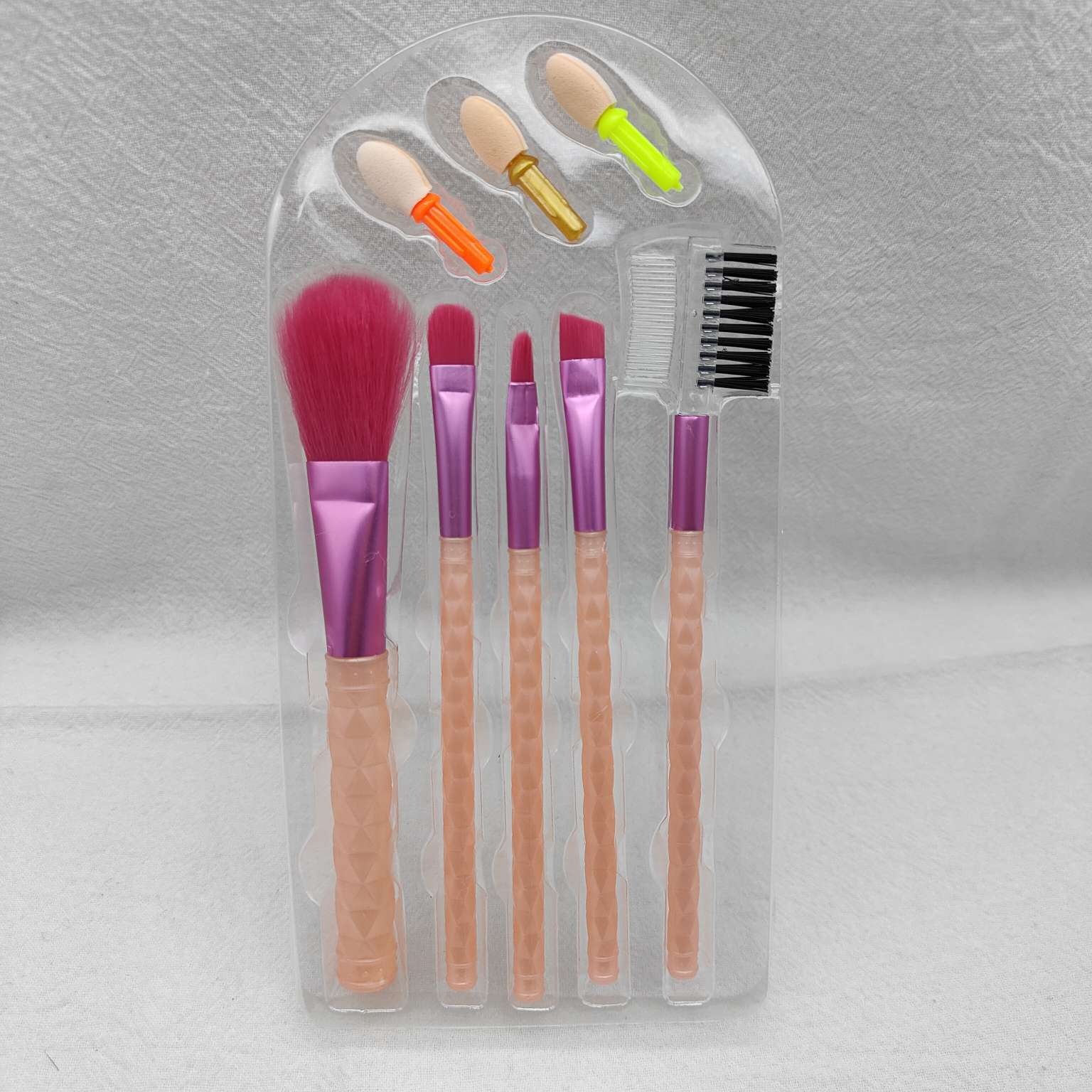 衡润X89108#8件套刷海绵头化妆刷腮红刷唇刷眼影刷斜头眉刷眉梳26414仙得丽化妆工具详情图9