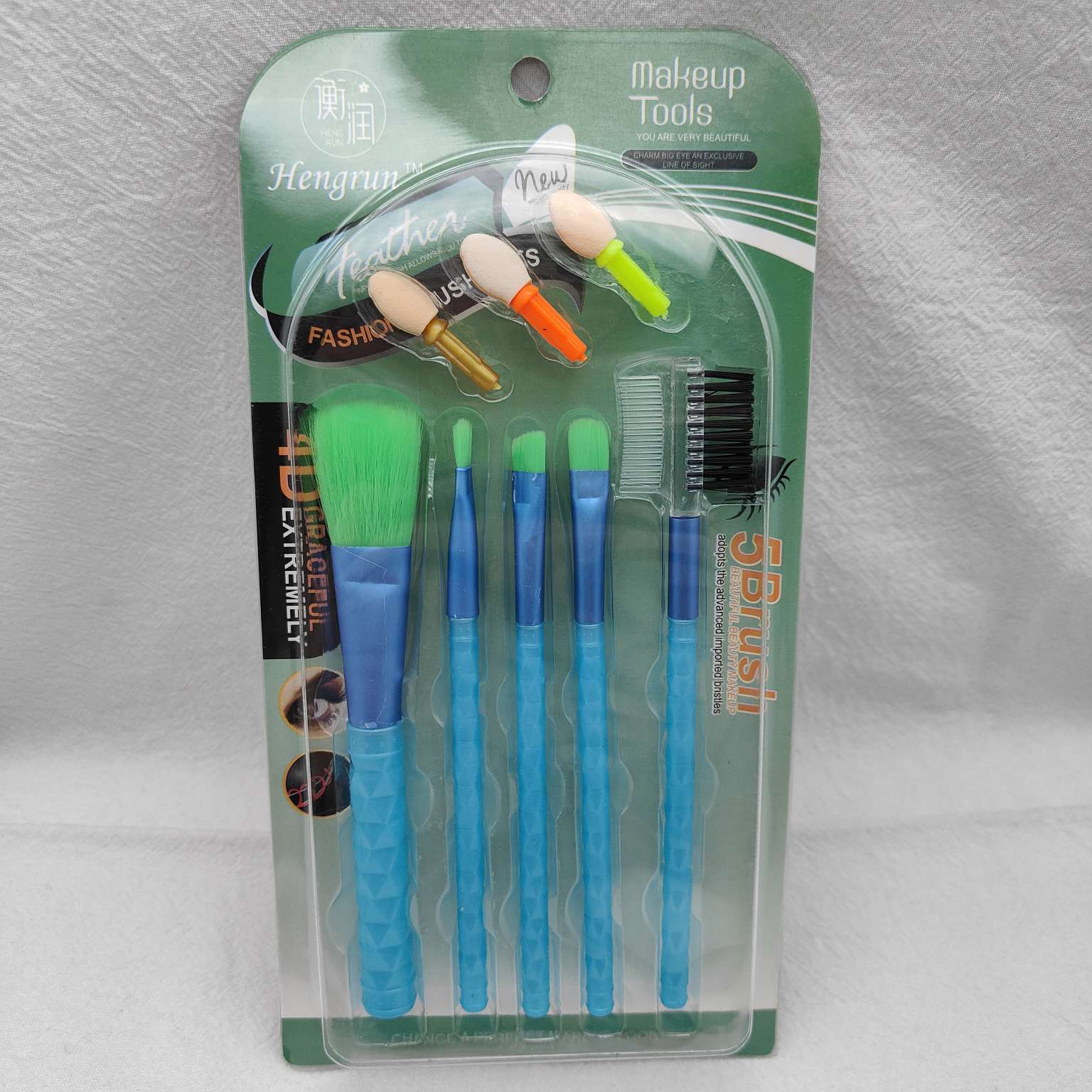 衡润X89108#8件套刷海绵头化妆刷腮红刷唇刷眼影刷斜头眉刷眉梳26414仙得丽化妆工具详情图4