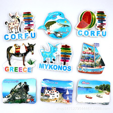 工厂定制 希腊树脂冰箱贴欧洲文创礼品旅游纪念品立体浮雕装饰磁性贴