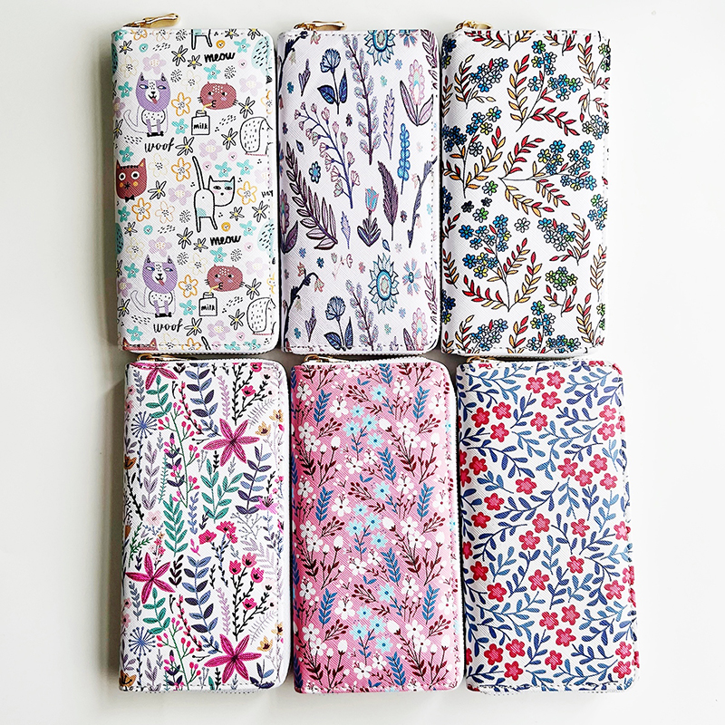 义乌工厂数吗印花流行趋势可定制图案学生钱包欧美证件包小物件包