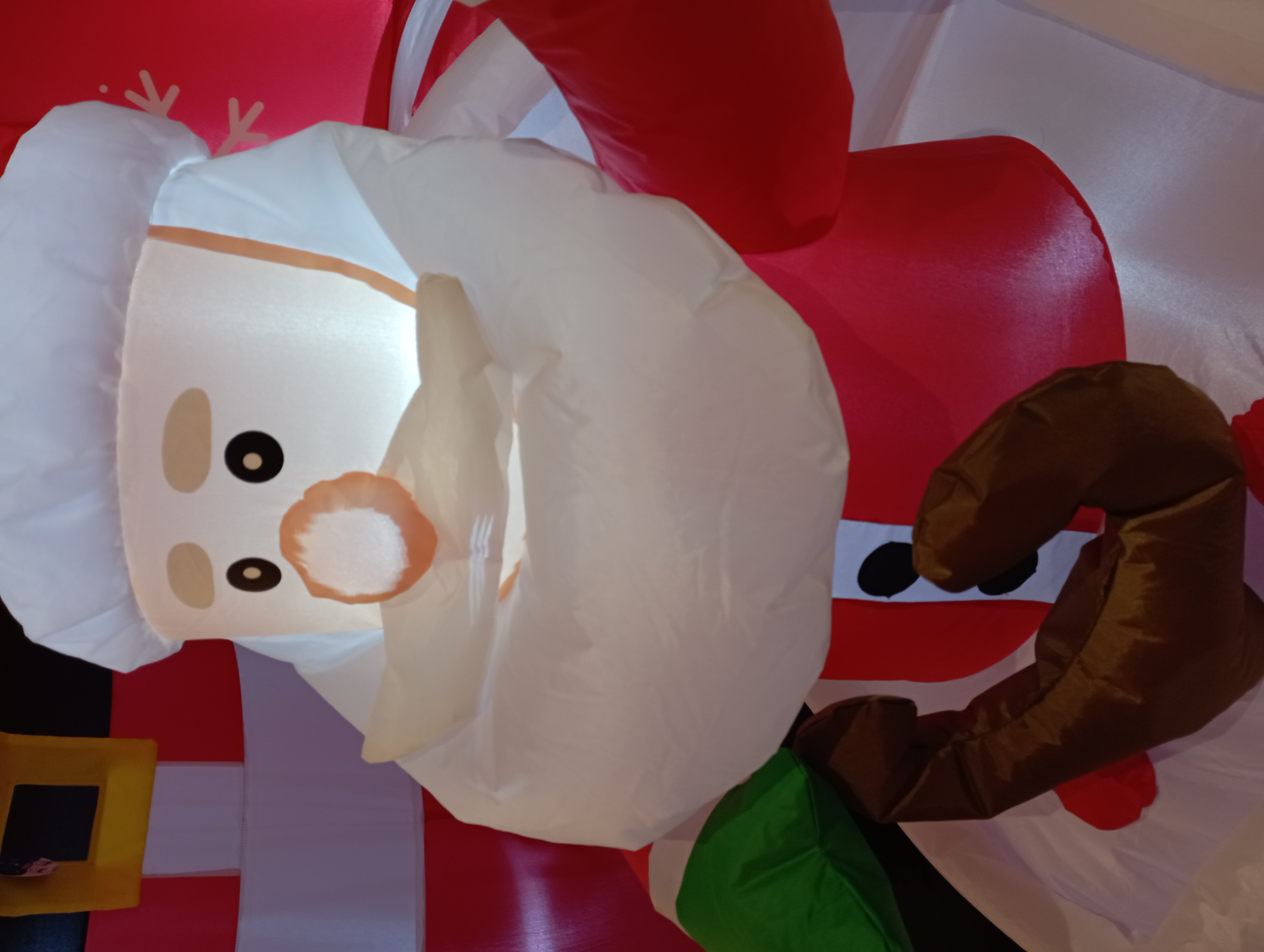9123 Christmas inflatable mold 1.9-meter Santa Claus flying an airplane Inflatable decoration with a propeller that can rotate Christmas decoration details Picture